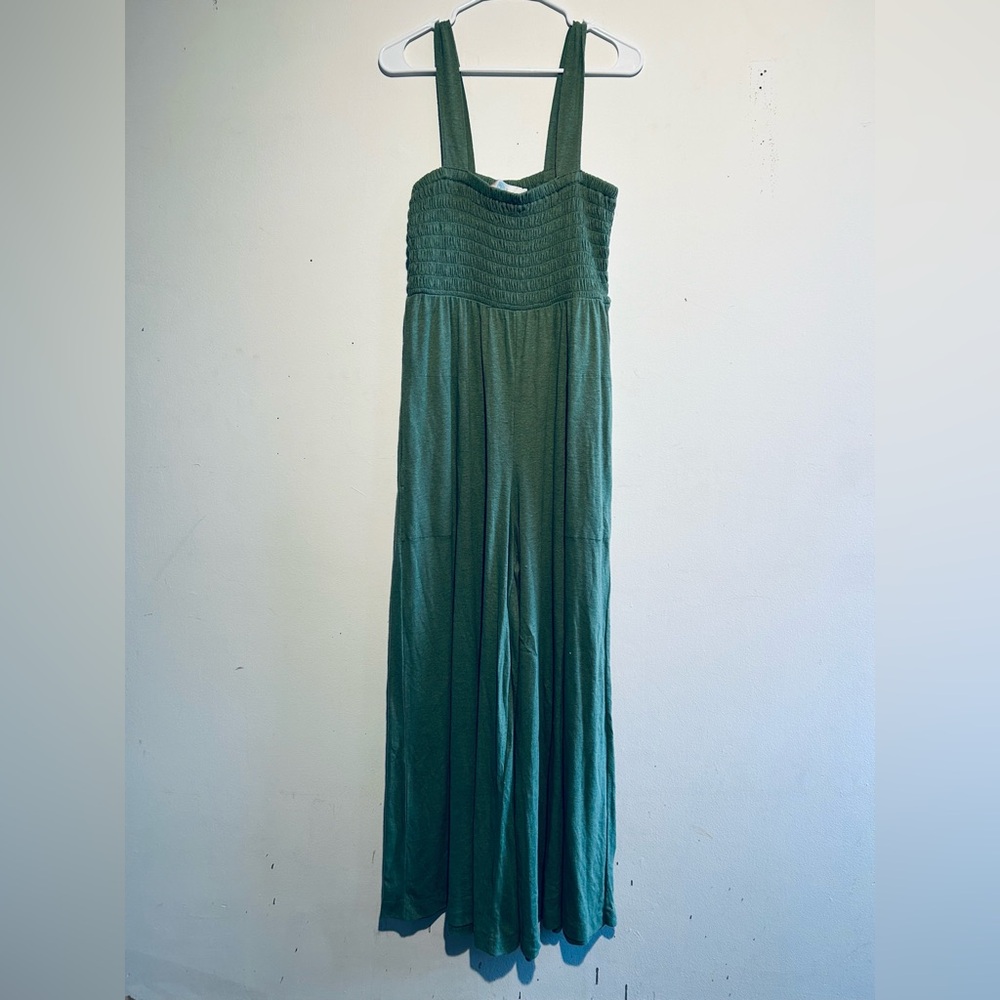 FP beach green cotton romper